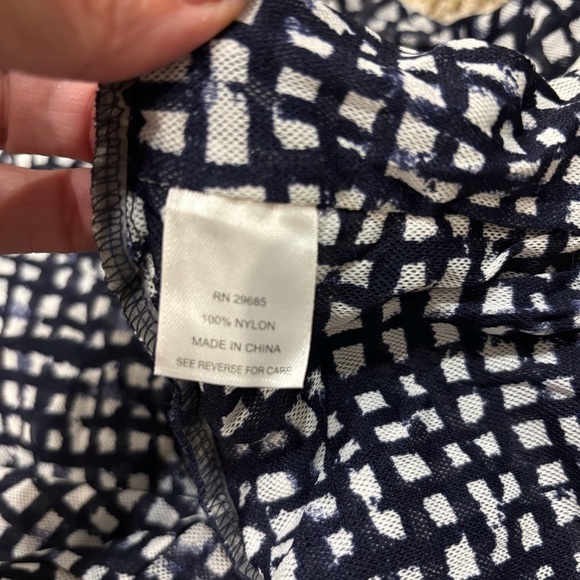 NWT Pendleton XL Petite Catalina nylon Top Long Sleeve V Neck - Picture 9 of 12